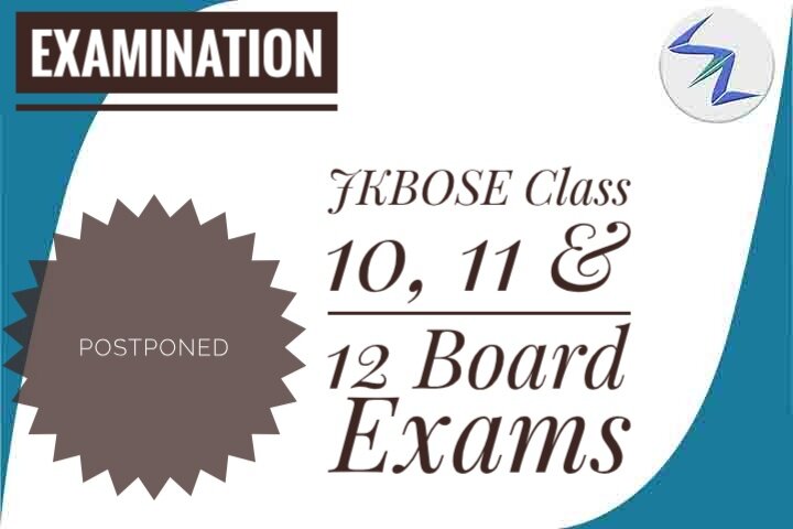 JKBOSE Class 10th & 12th Board Exams Postponed Due To Corona...